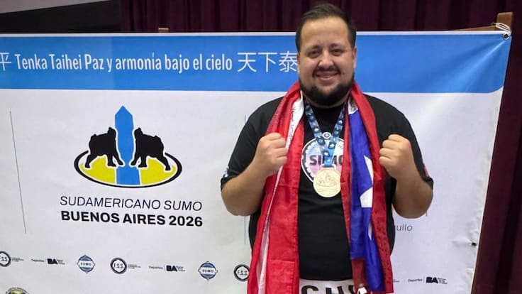 Chileno hace historia y se corona campeón sudamericano peso pesado de sumo