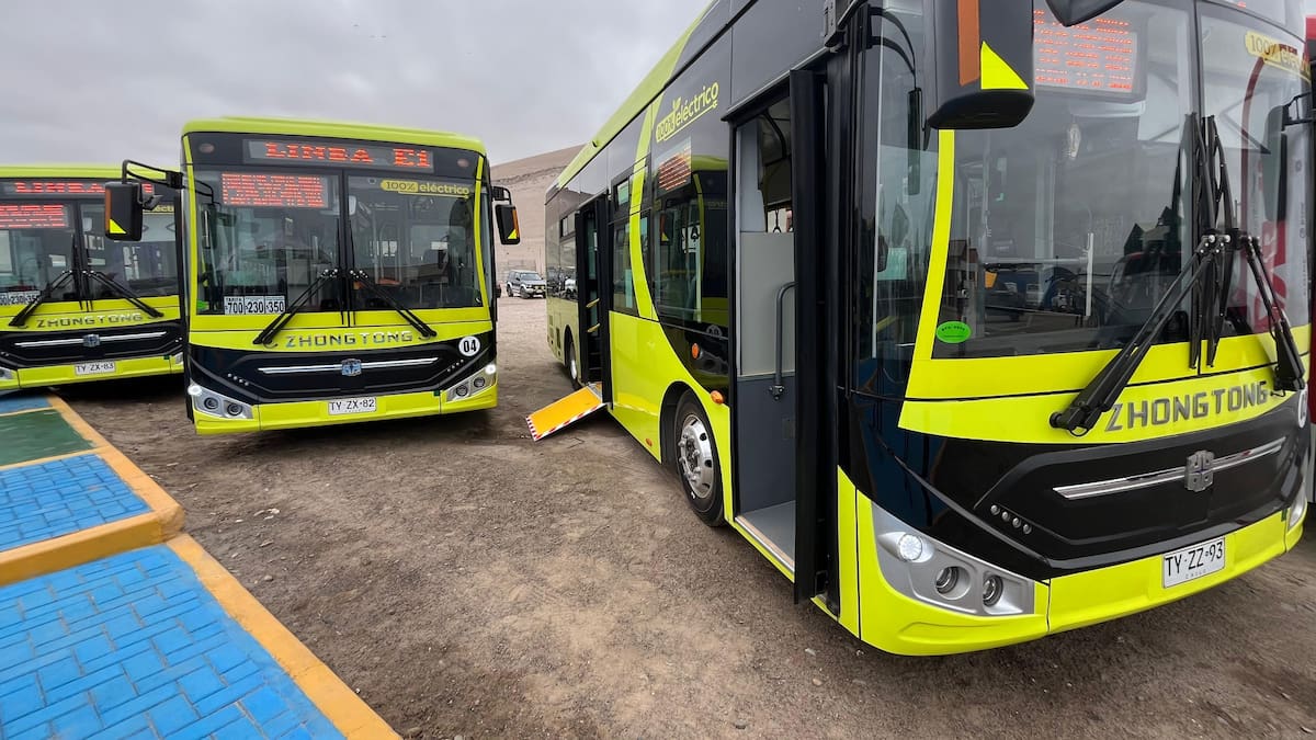 Nada que envidiar a Santiago: así son los nuevos buses eléctricos que llegaron a Arica conducidos solo por mujeres