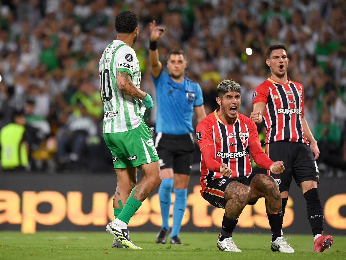 Atlético Nacional no aprovecha su localía y empata sin goles contra Sao Paulo por los octavos de la Copa Libertadores