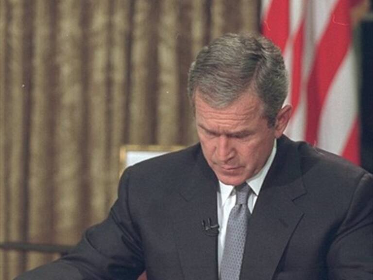 Revelan imágenes inéditas de George W Bush tras ataque a Torres Gemelas