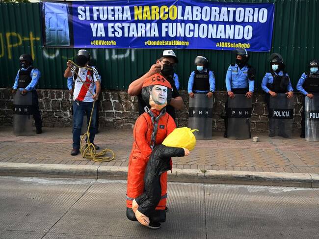 Protestas contra el gobierno de Honduras en Tegucigalpa