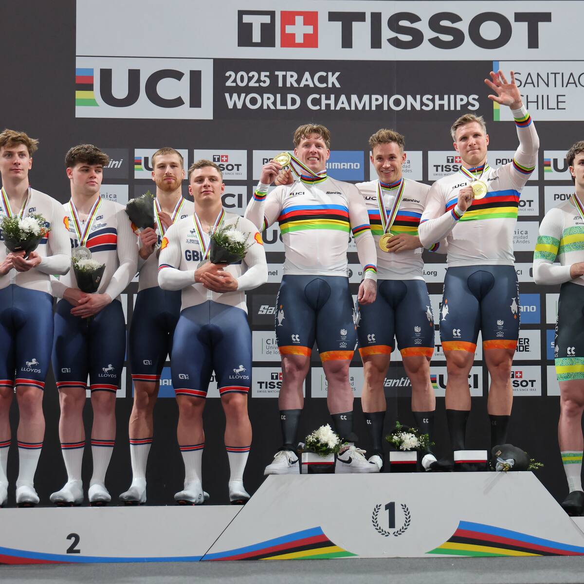 Es campeón olímpico, ganó en Chile su decimocuarto oro en Mundiales de Ciclismo Pista y lo festejó con hinchas nacionales: “Es genial cómo nos apoyan”
