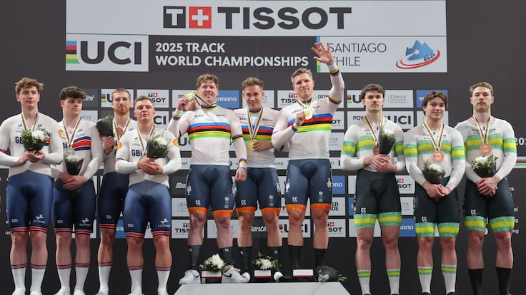 Es campeón olímpico, ganó en Chile su decimocuarto oro en Mundiales de Ciclismo Pista y lo festejó con hinchas nacionales: “Es genial cómo nos apoyan”