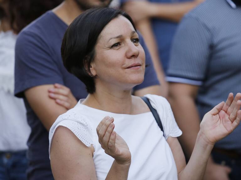 23 de Enero del 2019/SANTIAGO
Javiera Parada en el cierre de campaña de la lista Unidas, para Crear, que busca presidir la directiva del partido de Revolucion Democratica, en elecciones internas
FOTO:SEBASTIAN BROGCA/AGENCIAUNO