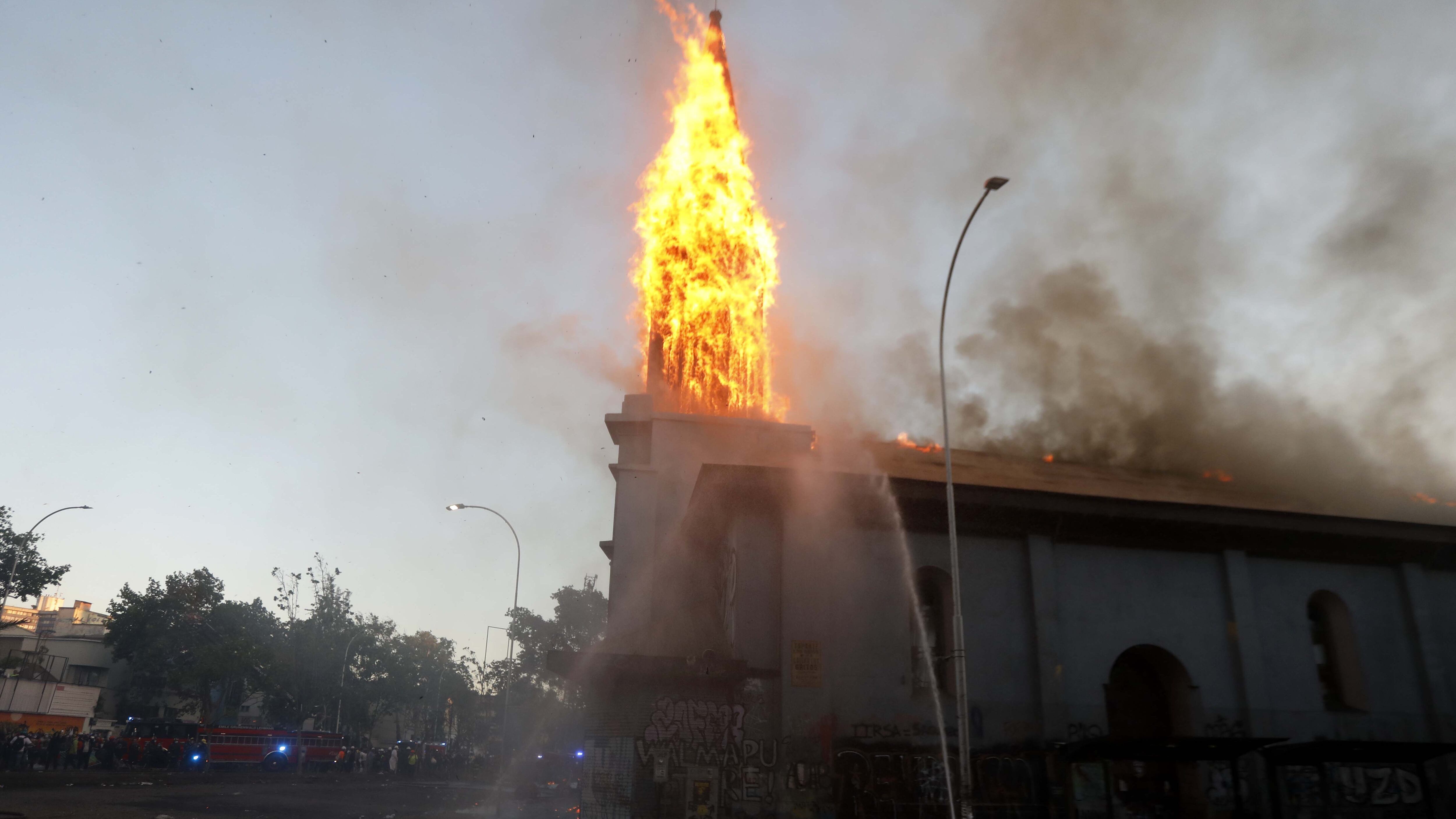 Incendio en Iglesia de la Asunción