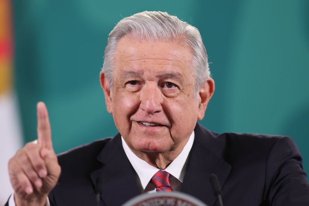 El presidente mexicano Andrés Manuel López Obrador ante la prensa