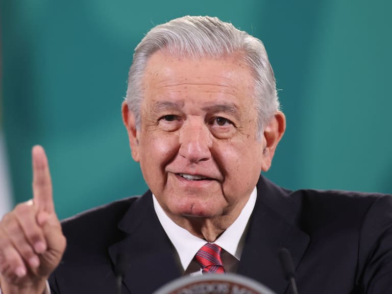 El presidente mexicano Andrés Manuel López Obrador ante la prensa