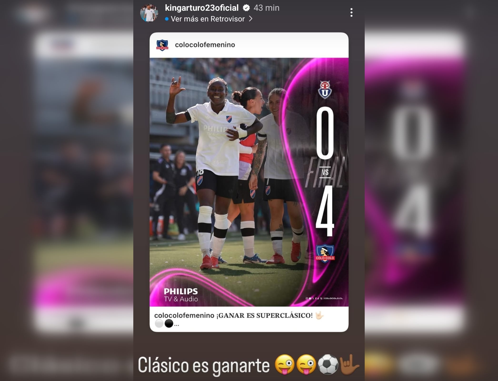 Arturo Vidal vía Instagram