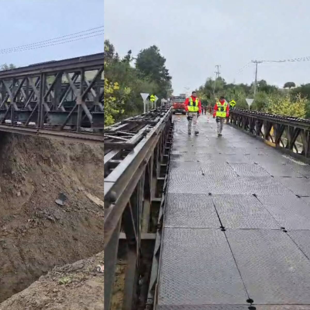 Habilitan puente mecano en Zapallar tras socavón: así funcionará el tránsito desde este viernes