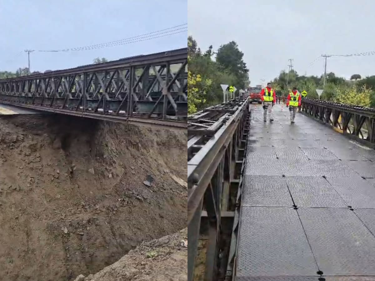 Habilitan puente mecano en Zapallar tras socavón: así funcionará el tránsito desde este viernes