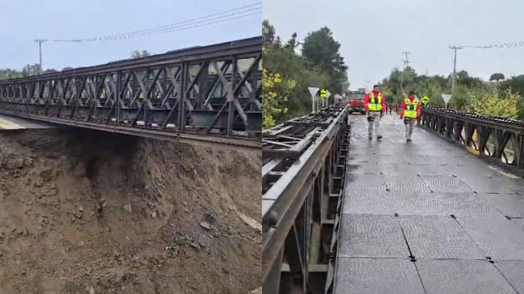 Habilitan puente mecano en Zapallar tras socavón: así funcionará el tránsito desde este viernes