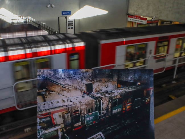 17 DE OCTUBRE DE 2021 / SANTIAGO
Las calles de la región metropolitana recuerdan como fue vivir el 18 de octubre, hace dos años. Desconocidos incendiaron estación San Pablo del metro de Santiago.
FOTO: JUAN FARIAS / AGENCIAUNO