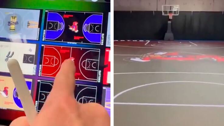 El futuro es hoy: la increíble cancha digital inteligente que se ha hecho viral en el mundo de la NBA