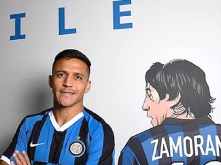 Inter de Milán hizo eco de fotografía de Alexis junto a la imagen de Iván Zamorano