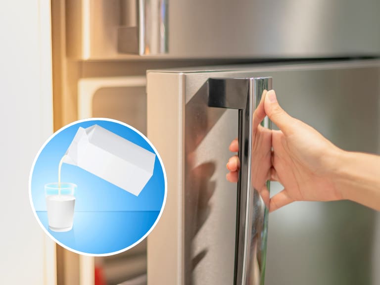 ¿Cuánto tiempo duran las cajas de leche abiertas en el refrigerador?