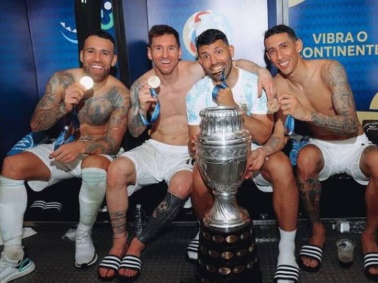[Videos] La Selección de Argentina celebró con todo en el vestuario tras ganarle la Copa América a Brasil