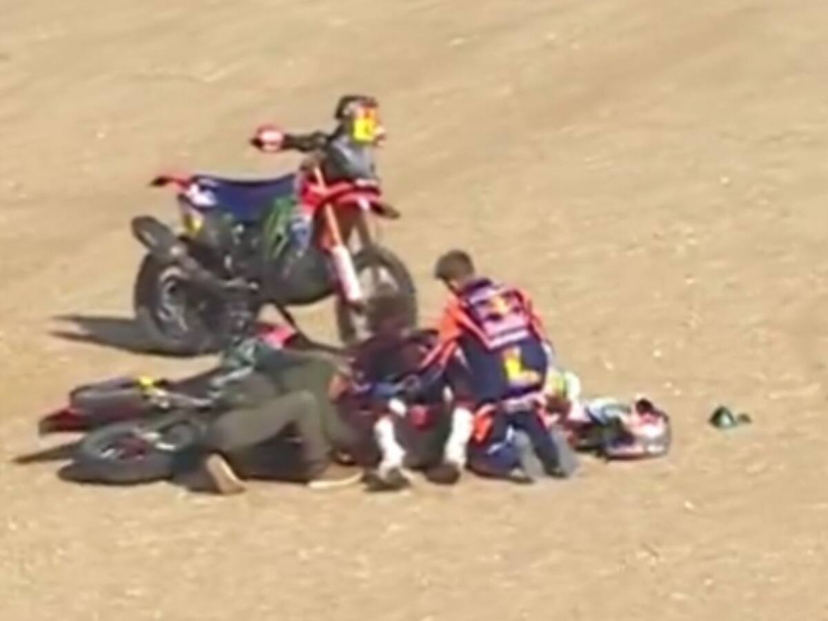 “Lo mantuvimos despierto”: El dramático relato del piloto argentino que asistió al chileno Pablo Quintanilla en el Dakar