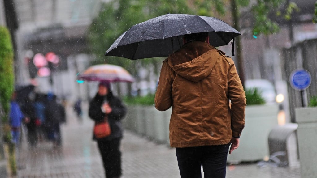Lluvia en Santiago