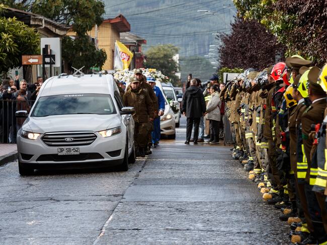 Agencia Uno | El funeral del suboficial mayor de Carabineros Misael Vidal