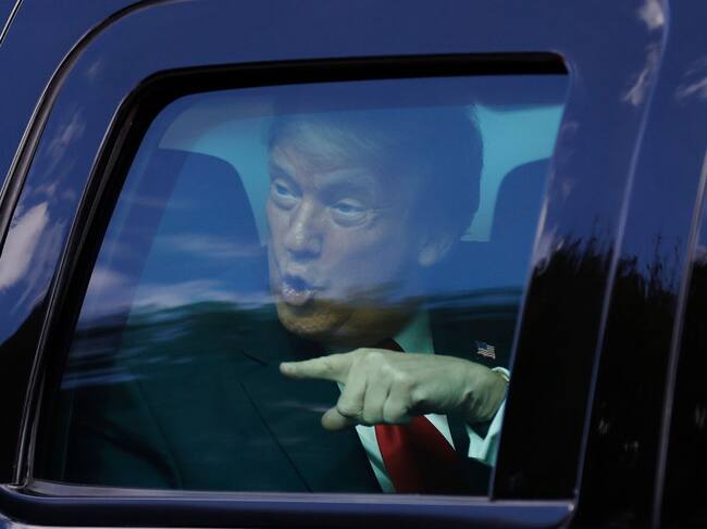 Donald Trump tras abandonar el gobierno de EEUU