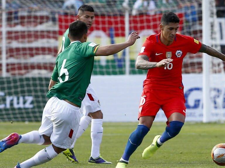 5 DE SEPTIEMBRE 2017, LA PAZ.Pedro Pablo Hernández , durante el partido valido por la decimoquinta fecha de las Clasificatorias rumbo al Mundial de Rusia 2018, entre las selecciones de Bolivia vs Chile jugado en el Estadio Hernando Siles.
FOTO: JAVIER VALDES LARRONDO /AGENCIAUNO