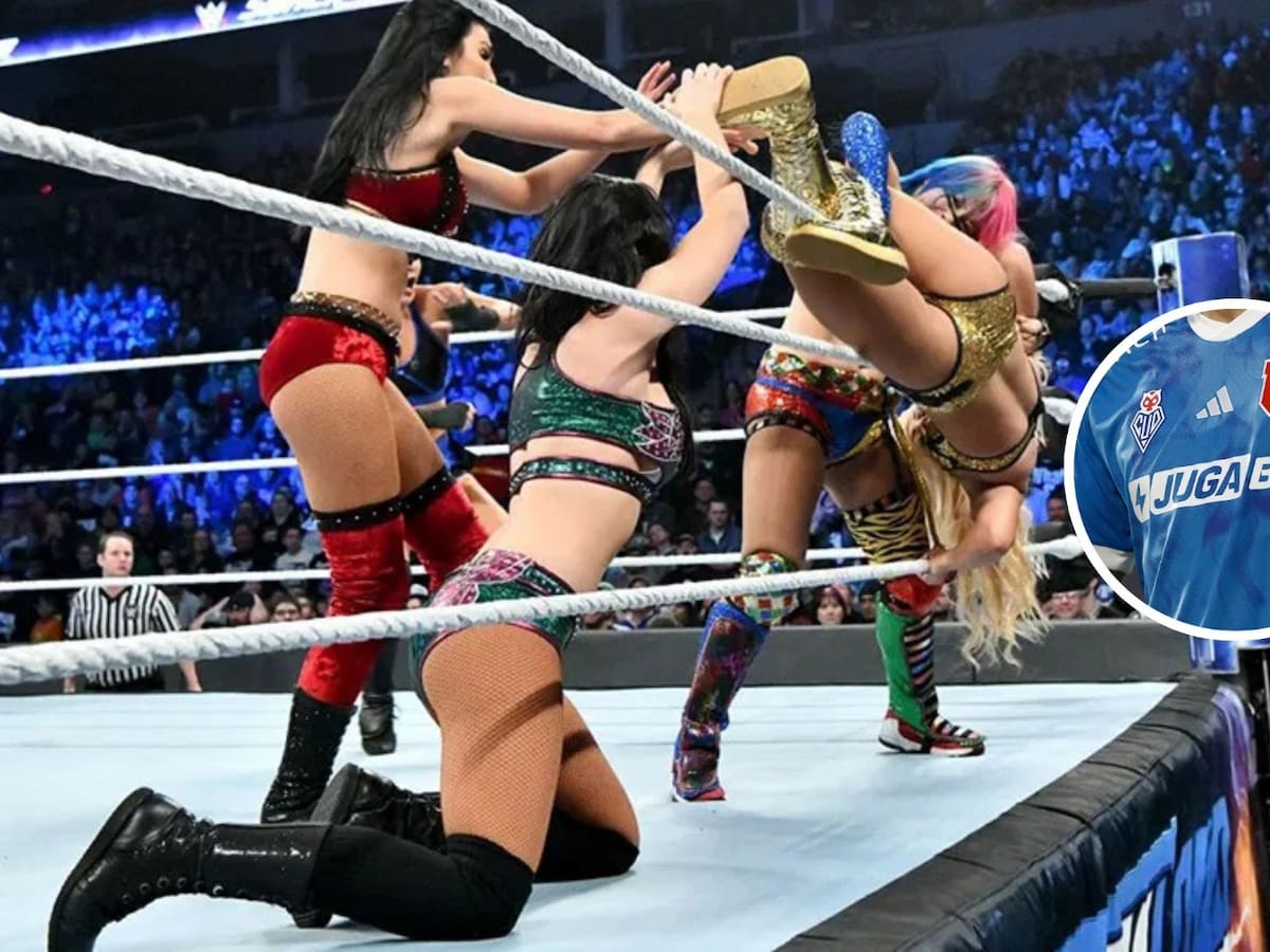 Romántica viajera: exluchadora de la WWE sorprende portando camiseta de la Universidad de Chile