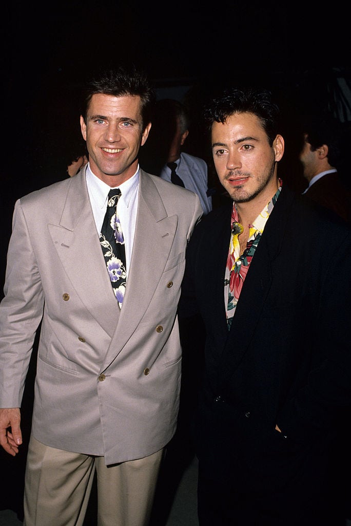 Mel Gibson and Robert Downey Jr. (Photo by S. Granitz/WireImage)