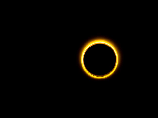 Eclipse solar anular - chile - febrero