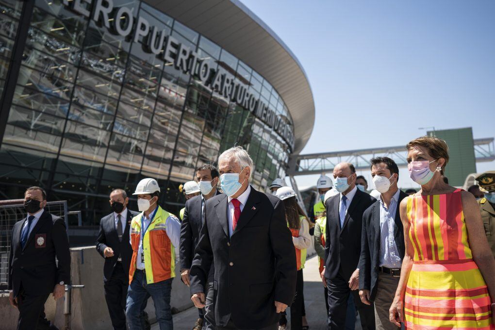 Presidente Piñera Aeropuerto Arturo Merino Benítez