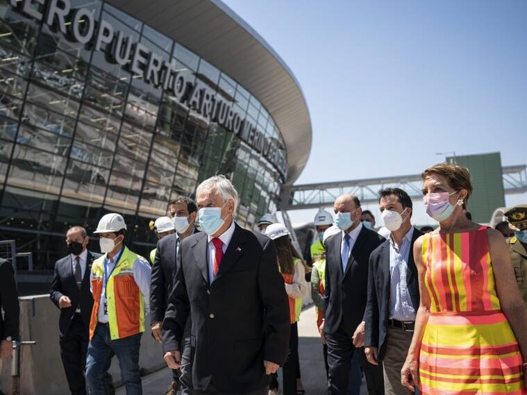Presidente Piñera Aeropuerto Arturo Merino Benítez