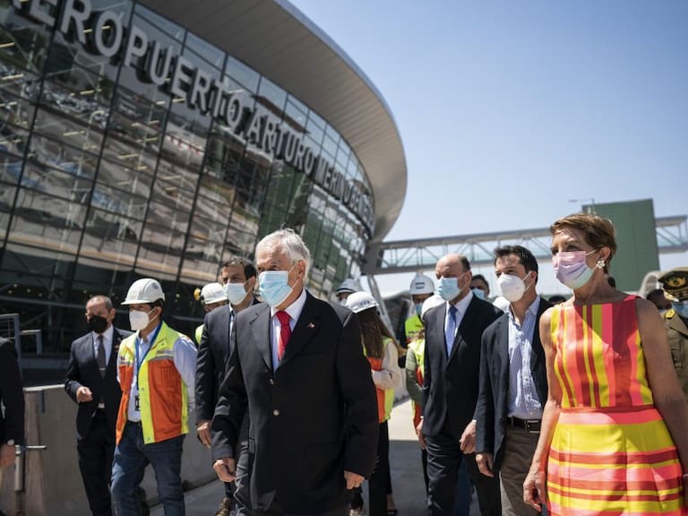 Presidente Piñera Aeropuerto Arturo Merino Benítez