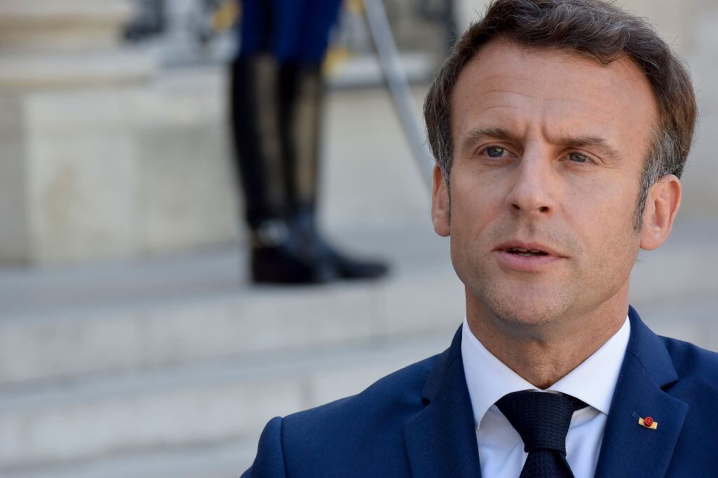 El reelecto presidente francés Emmanuel Macron