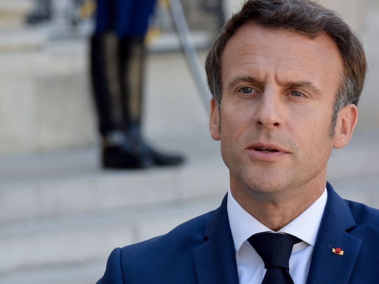 El reelecto presidente francés Emmanuel Macron