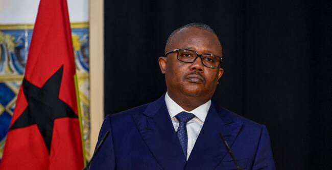 El presidente de Guinea-Bissau, Umaro Sissoco Embaló, visitando Portugal