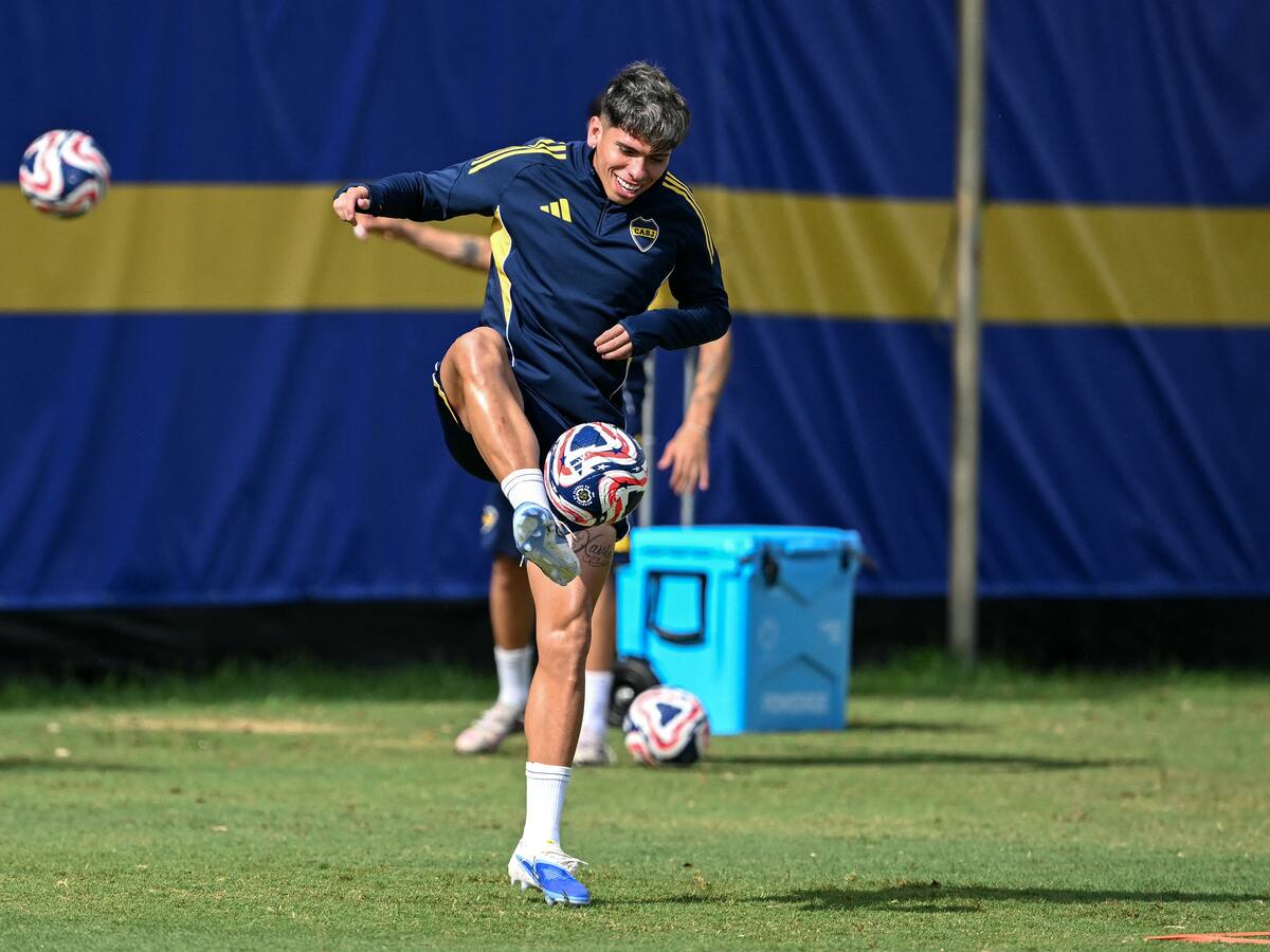 Con un clásico a la vista: Carlos Palacios vuelve a entrenar con el primer equipo de Boca Juniors