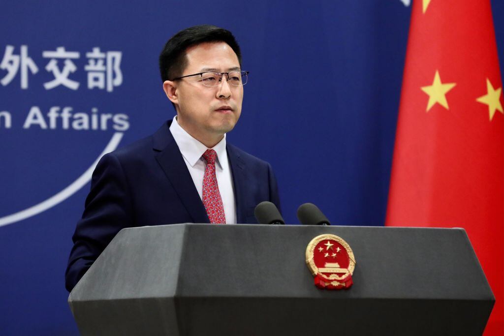 El vocero del ministerio de relaciones exteriores de China Zhao Lijian