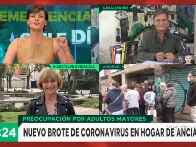 Evelyn Matthei lució en Bienvenidos la polera que ella misma confeccionó