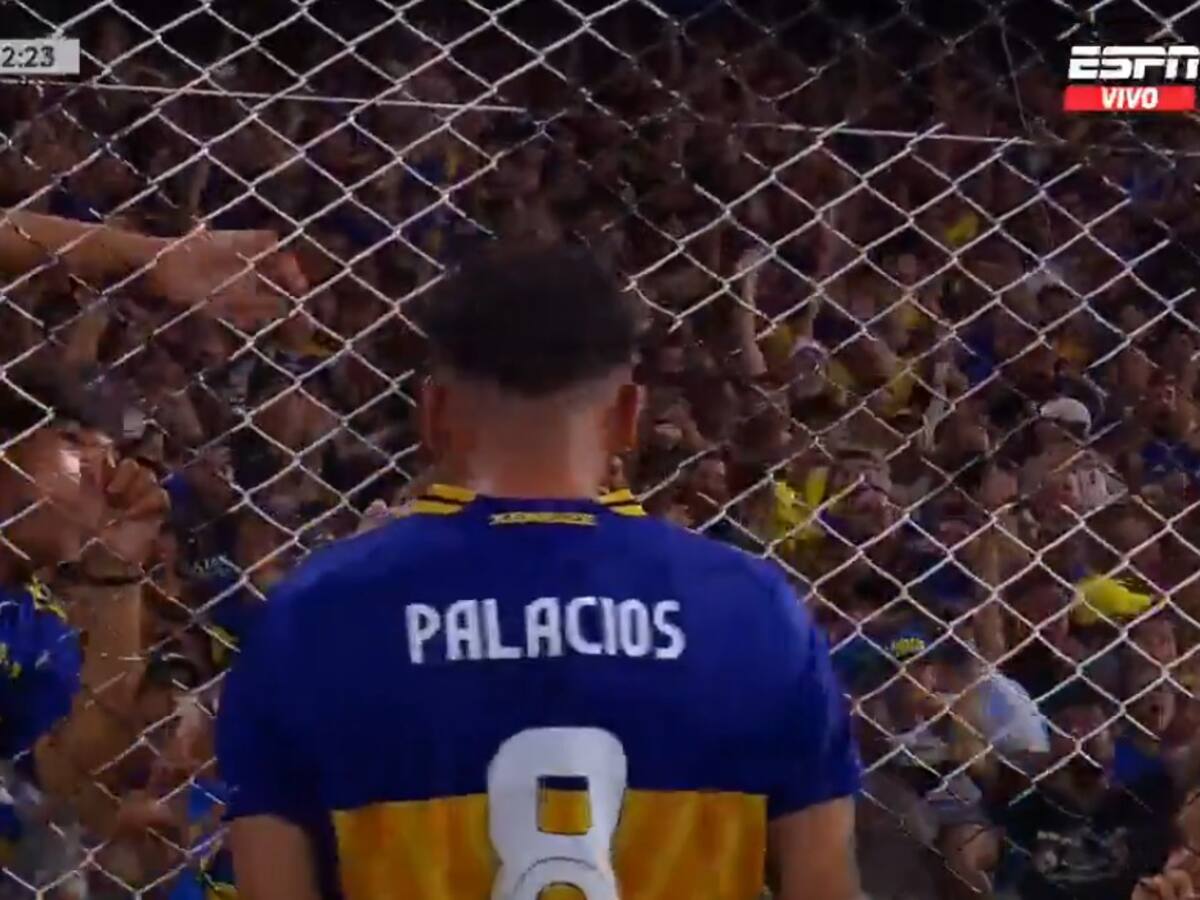 ¡Celebró con los hinchas! Carlos Palacios marcó un golazo en duelo de Boca ante Huracán por la Liga Argentina