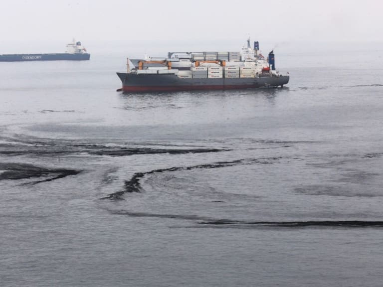 Mancha negra en el mar genera preocupación en pescadores de Caleta Portales en Valparaíso