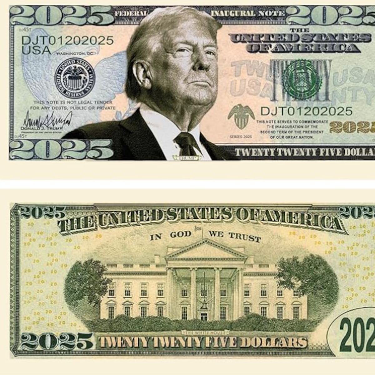 Inédito en Estados Unidos: billetes de dólar llevarán la firma de Donald Trump
