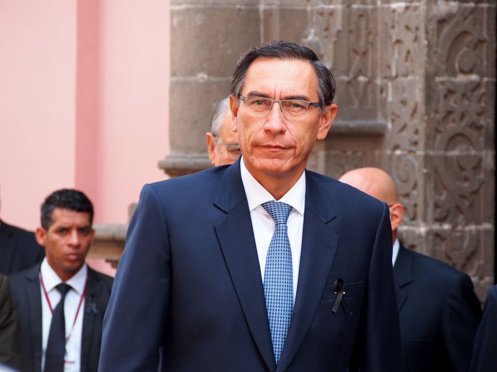 El mandatario peruano Martín Vizcarra