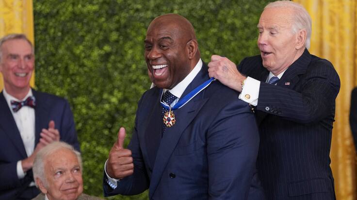 Lionel Messi y Magic Johnson, reconocidos en Estados Unidos con la Medalla Presidencial de la Libertad