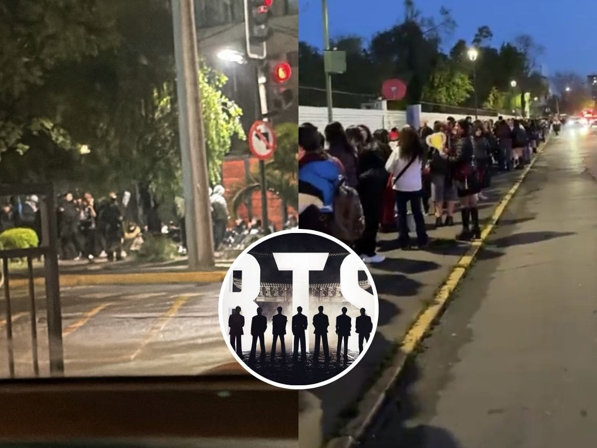 “Hay más de 300 personas”: reportan largas filas en el Estadio Nacional para el primer concierto de BTS en Chile