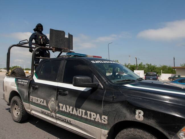 Policías encapuchados patrullan las calles de Tamaulipas