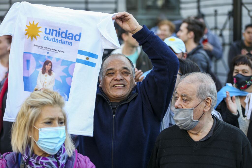 Manifestación en Buenos Aires en apoyo a Cristina Fernández
