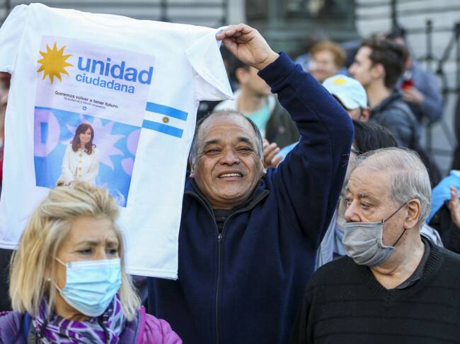 Manifestación en Buenos Aires en apoyo a Cristina Fernández