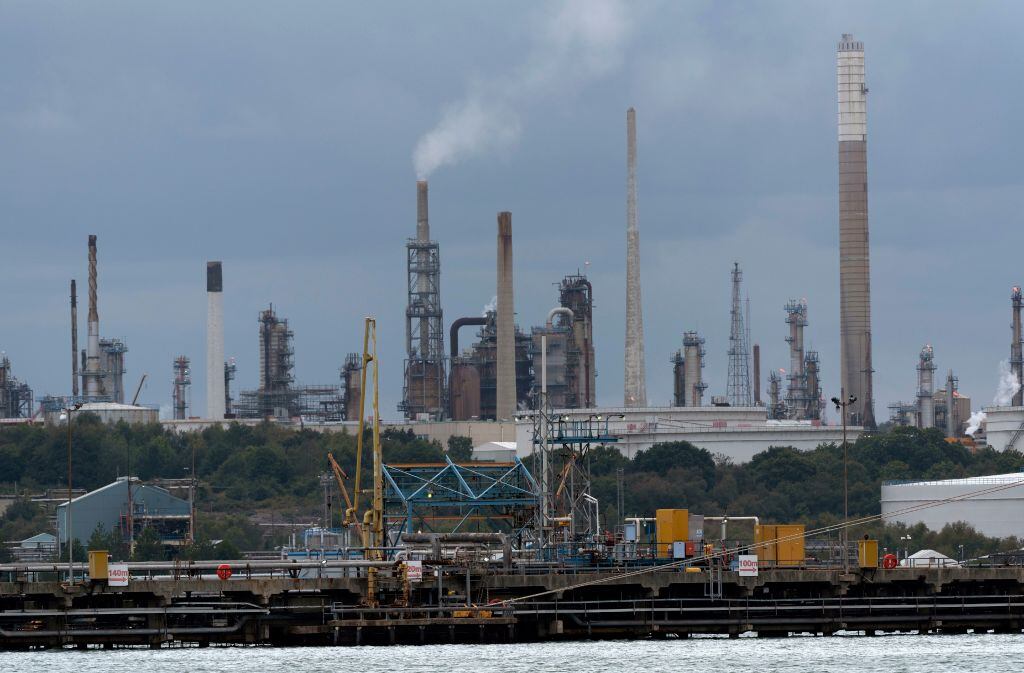 Una refinería de petróleo en Southampton