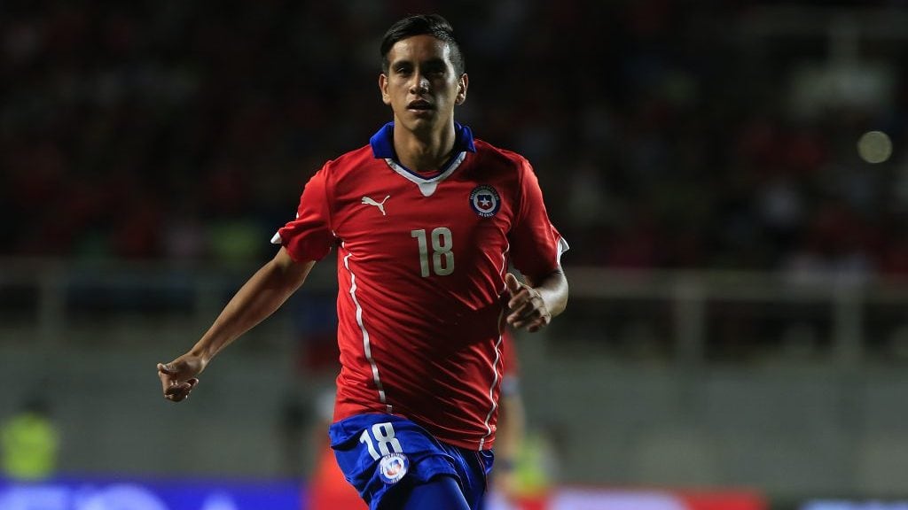 28 de Enero de 2015/RANCAGUAAndres Vilches durante el partido amistoso entre las selecciones de Chile vs Estados Unidos, jugado en el Estadio el Teniente de Rancagua
FOTO:MARIO DAVILA/AGENCIAUNO