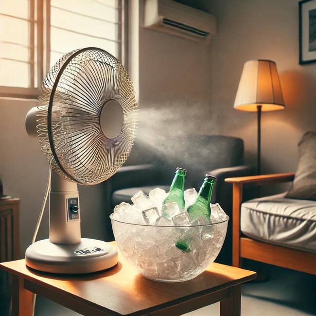 No necesitas ningún equipo especial para aplicar este truco. Simplemente coloca el ventilador en dirección a la zona que quieres enfriar y disfruta de una sensación similar a la de un aire acondicionado, pero sin el gasto de energía adicional.