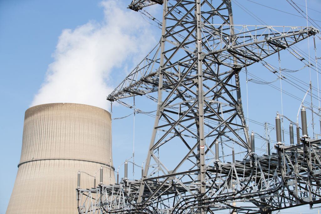 Imagen de una central nuclear funcionando Lingen de Alemania